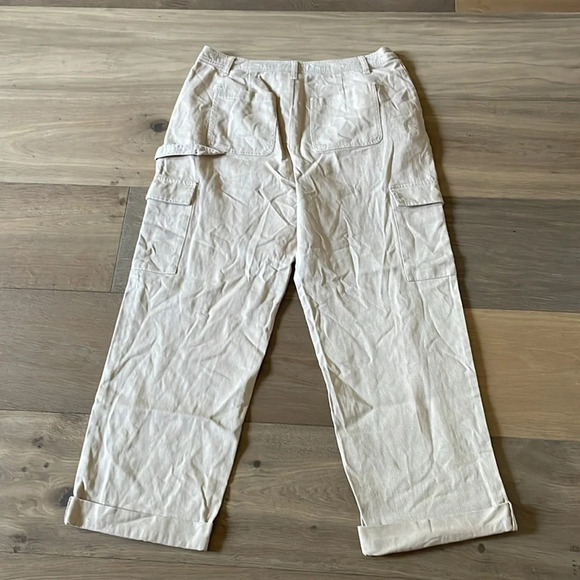 Sandy Liang For Target Womens Cargo Pants Size 14 Mid Rise Straight Leg - Picture 11 of 12